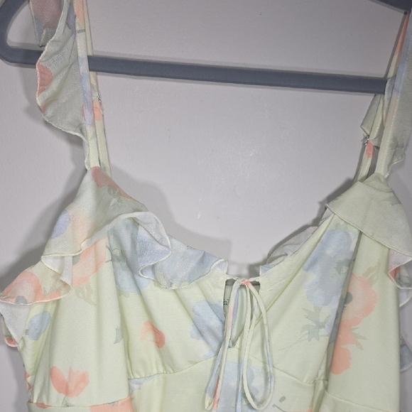 Wild Fable Yellow Floral Tiered Dress - Picture 8 of 8